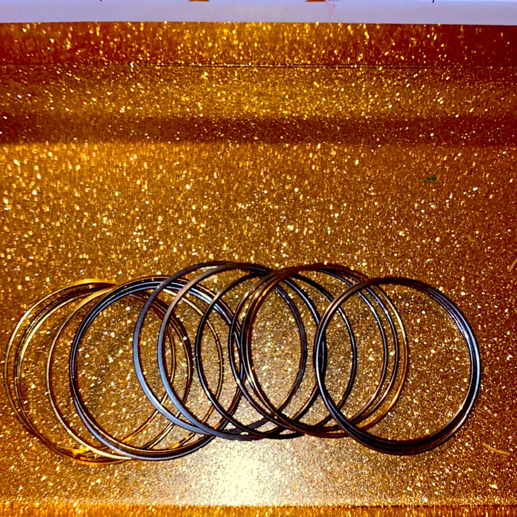 Multicolored Solid Bangles